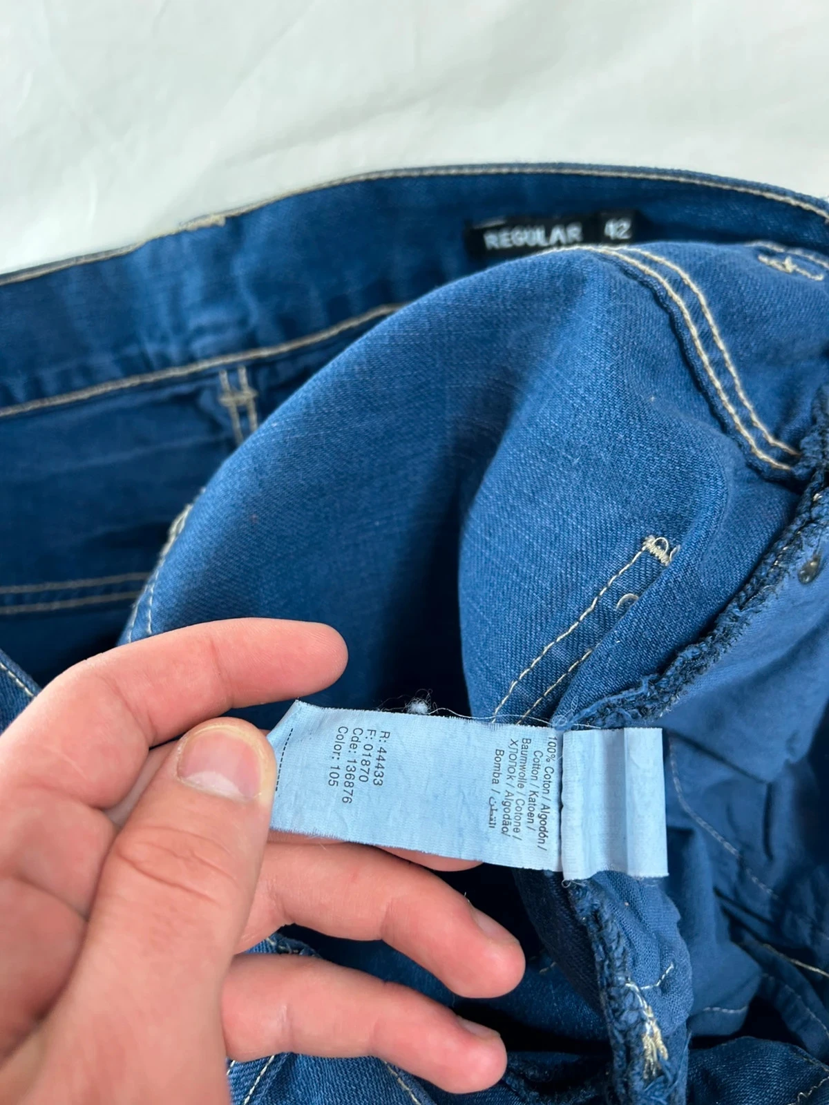 Rechte jeans in marineblauw Jules vintage werkkleding – photo 15